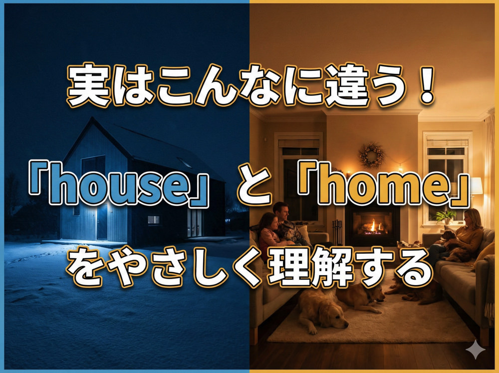 qq 2| 実はこんなに違う!「house」 と 「home」 をやさしく理解するガイド