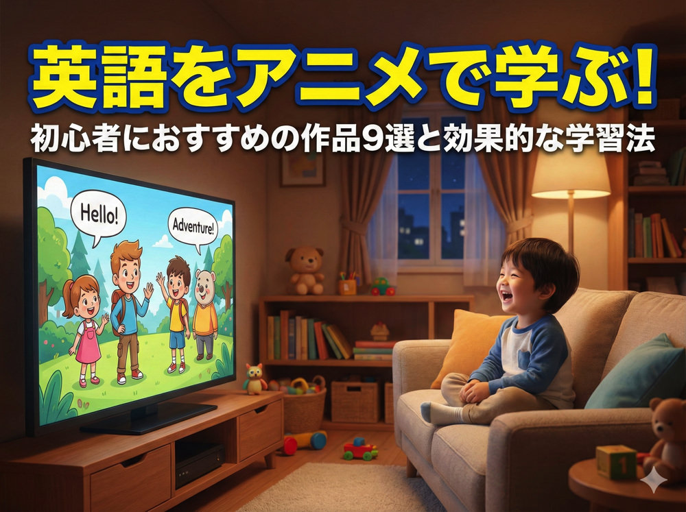 anime| 英語をアニメで学ぶ!初心者におすすめの作品9選と効果的な学習法