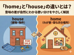 House｜ 「home」と「house」の違いとは？使い分けをやさしく解説
