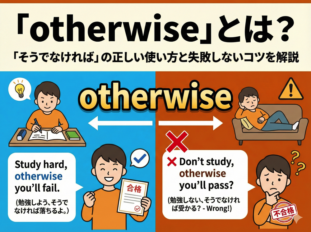 otherwise｜ 「otherwise」とは？「そうでなければ」の正しい使い方と失敗しないコツ