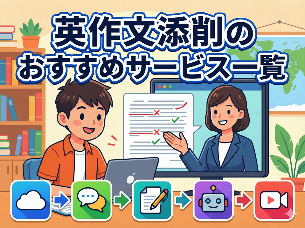 eibuntensaku｜ 【完全版】英作文添削のおすすめサービス一覧！試験対策からAI活用術まで徹底解説