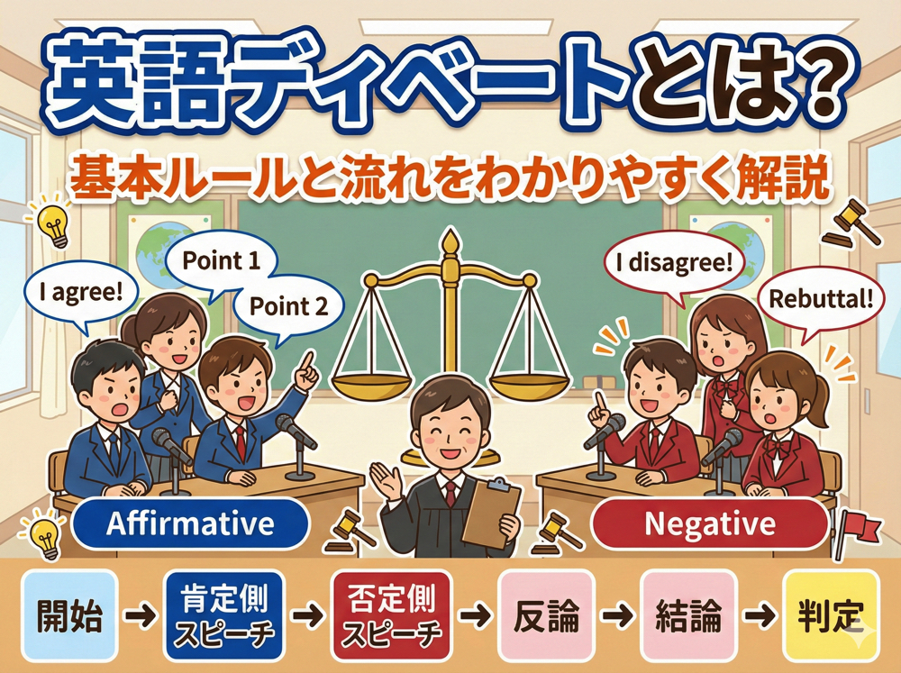 qq2 15 2｜ 英語ディベートとは？基本ルールと流れをわかりやすく解説