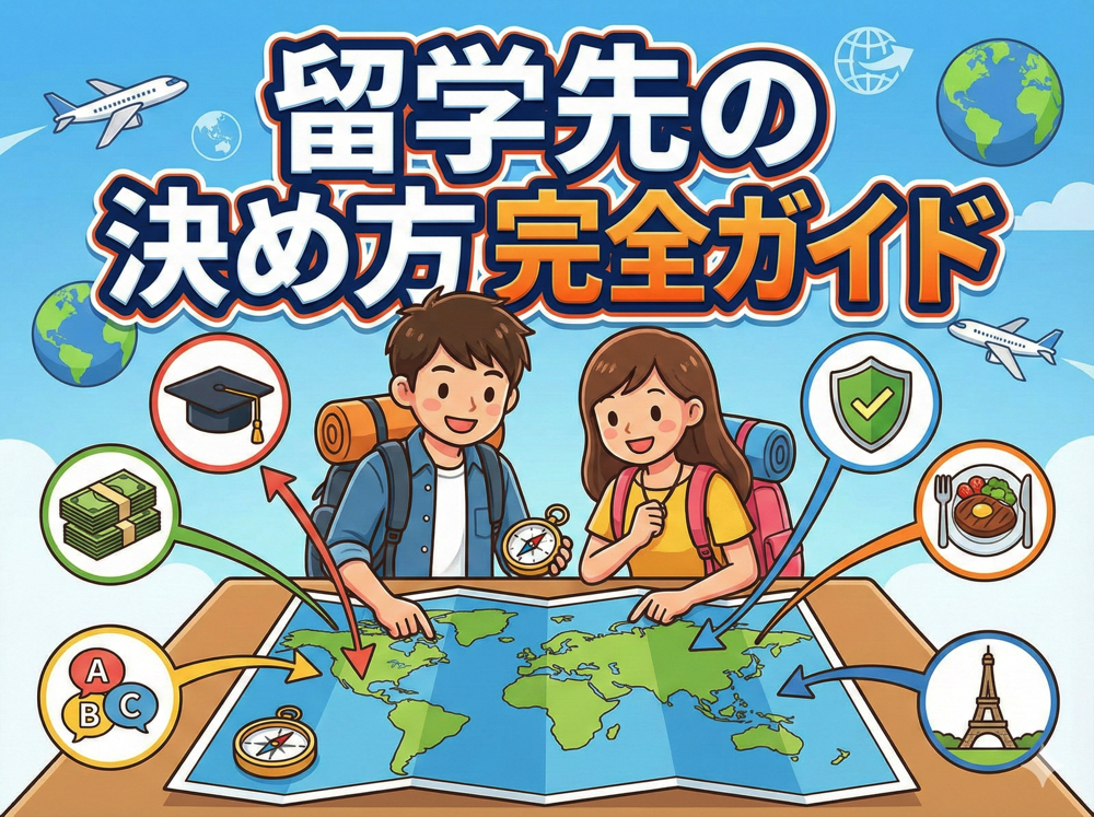 ryugakusaki｜ 留学先の決め方完全ガイド｜自分にぴったりの国・学校を選ぶ10の基準と後悔しない手順