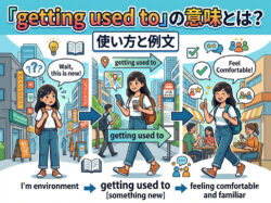 getting used to｜ 「getting used to」の意味とは？使い方を例文付きでわかりやすく解説