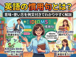idioms｜ 英語の慣用句とは？意味・使い方を例文付きでわかりやすく解説