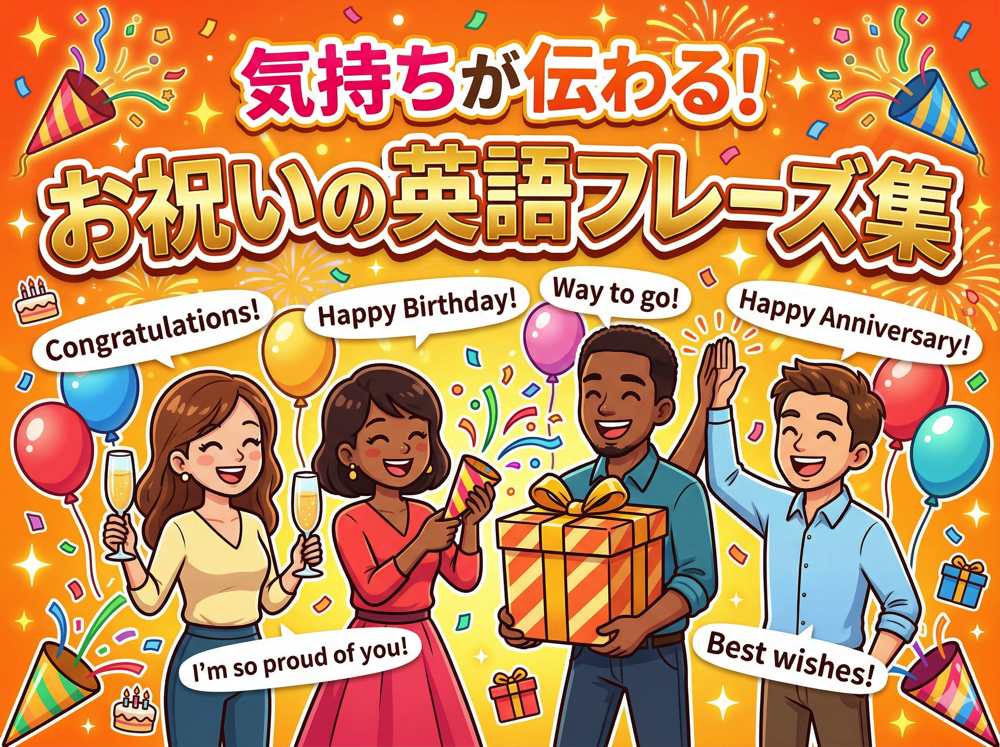 iwai｜ 気持ちが伝わる！お祝いの英語フレーズ集｜シーン別に紹介