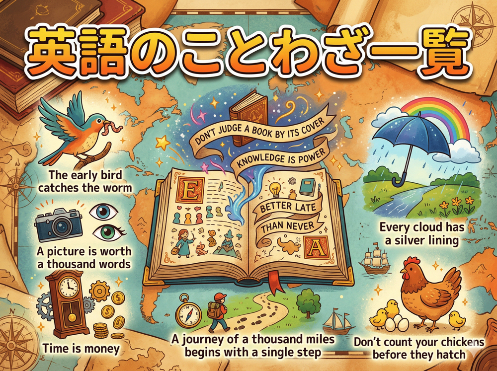 proverb｜ 英語のことわざ一覧｜意味・例文つきでわかりやすく解説