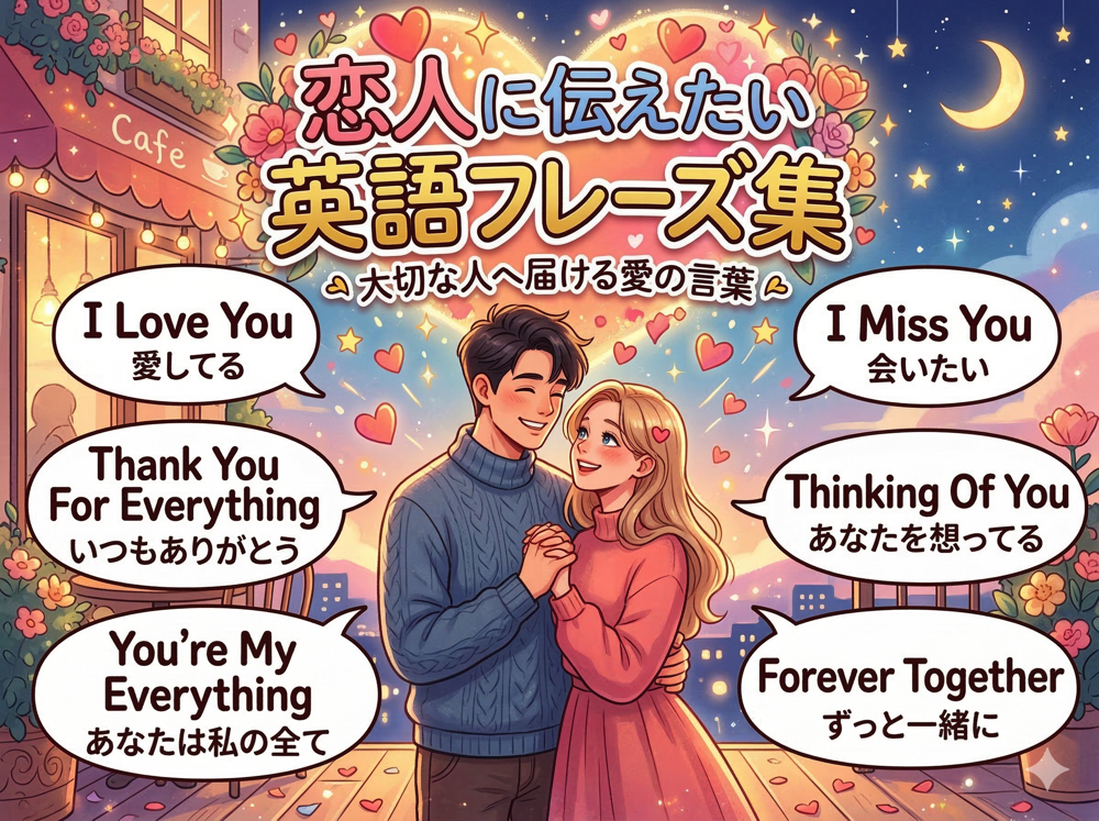qq3 15 2| 恋人に伝えたい英語フレーズ集|気持ちが伝わるやさしい表現