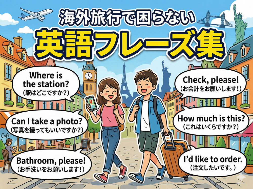 travel｜ 海外旅行で困らない英語フレーズ集｜出発から帰国まで完全ガイド