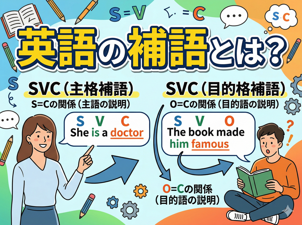 Complement| 英語の補語とは?補語の意味・見分け方・使い方をわかりやすく解説【例文付き】