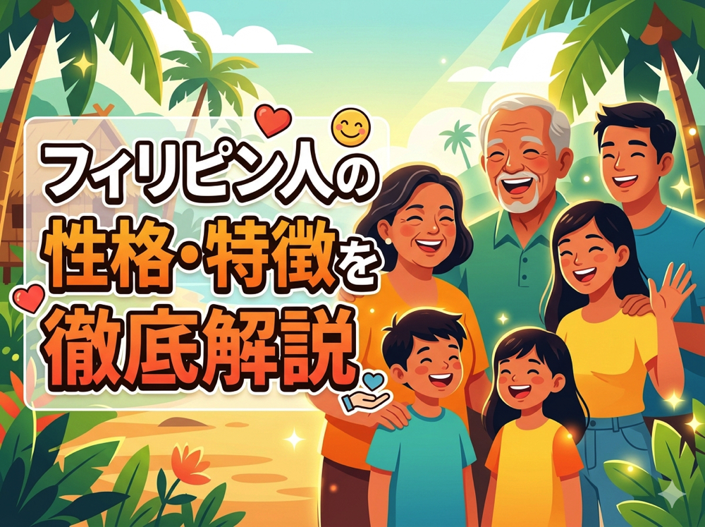 Philippine｜ フィリピン人の性格・特徴を徹底解説！国民性や日本人との違いも紹介