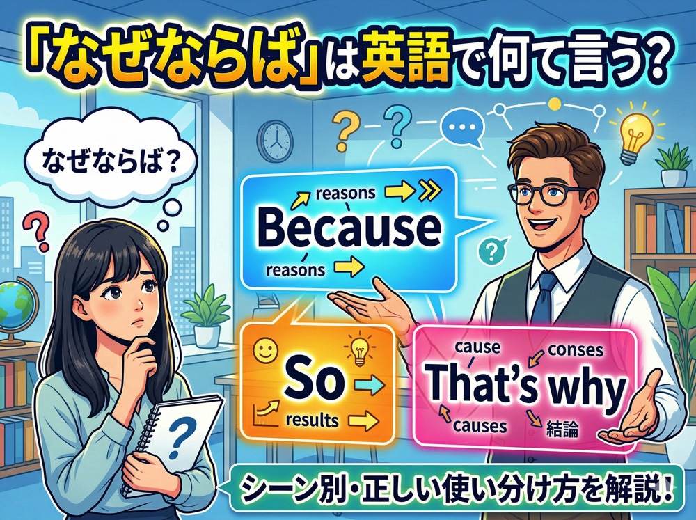 because｜ 「なぜならば」は英語で何て言う？会話で使える自然な言い方まとめ