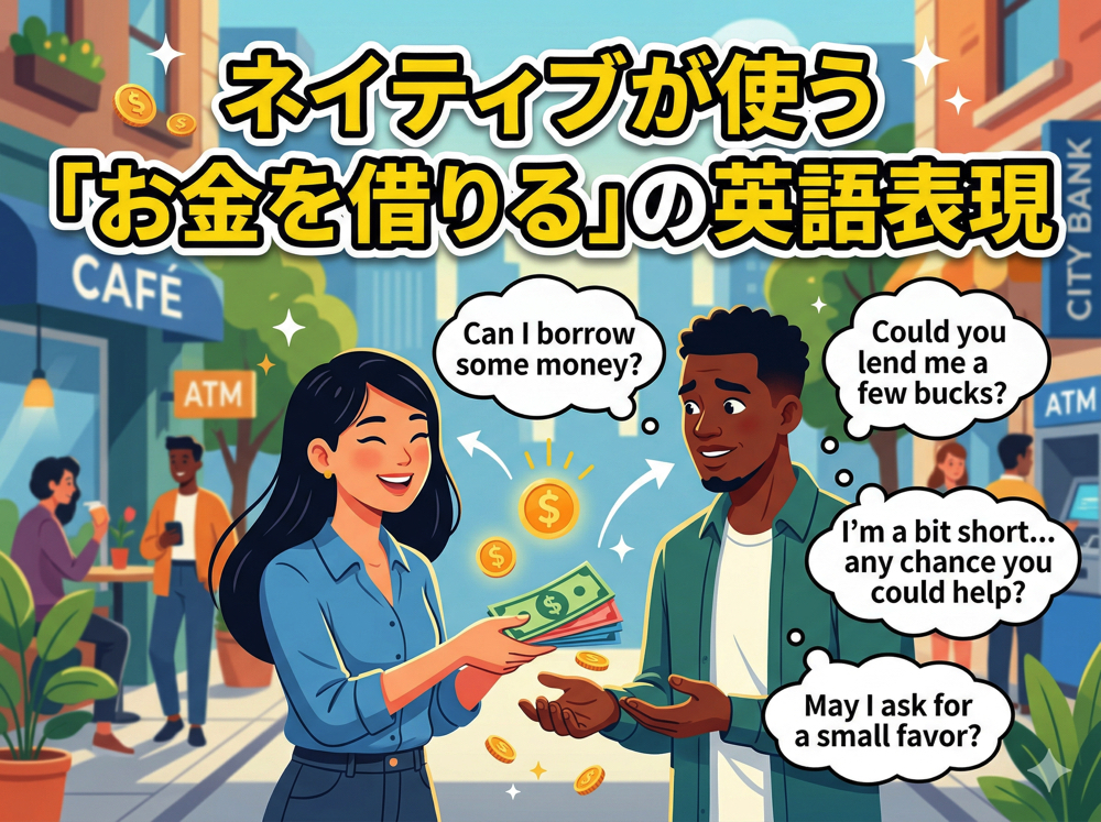 borrow｜ ネイティブが使う「お金を借りる」の英語表現｜シーン別フレーズ付き