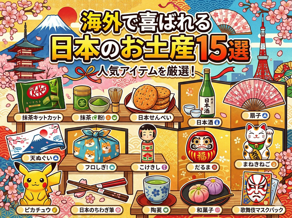 miyage｜ 海外で喜ばれる日本のお土産15選！外国人の本音と失敗しない選び方