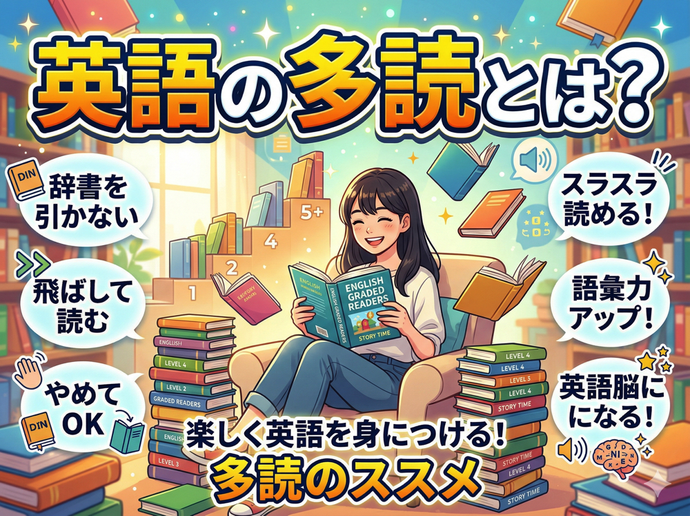 tadoku| 英語の多読とは?学習効果・正しいやり方・おすすめ本を完全解説