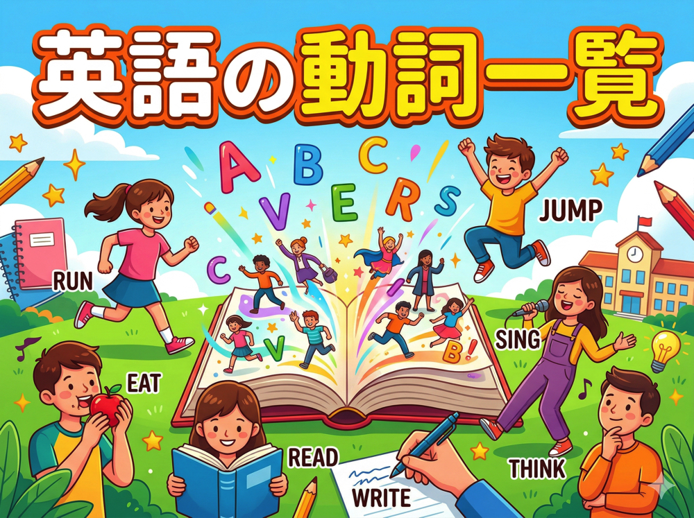 verb| 英語の動詞一覧|よく使う基本動詞+使い方をわかりやすく解説【社会人・大学生向け】