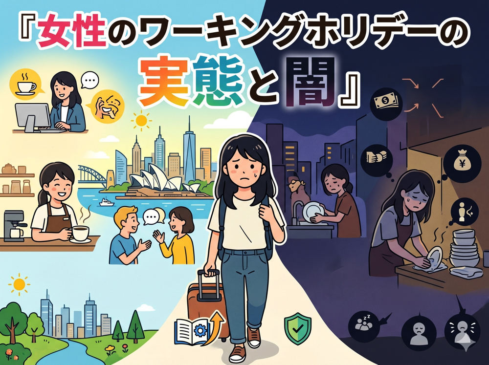 working｜ 女性のワーキングホリデーの実態と闇｜リスク・後悔しないための対策を完全解説
