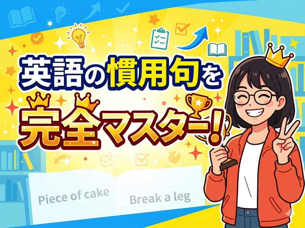 idioms｜ 英語の慣用句を完全マスター！社会人・大学生向け頻出イディオム講座