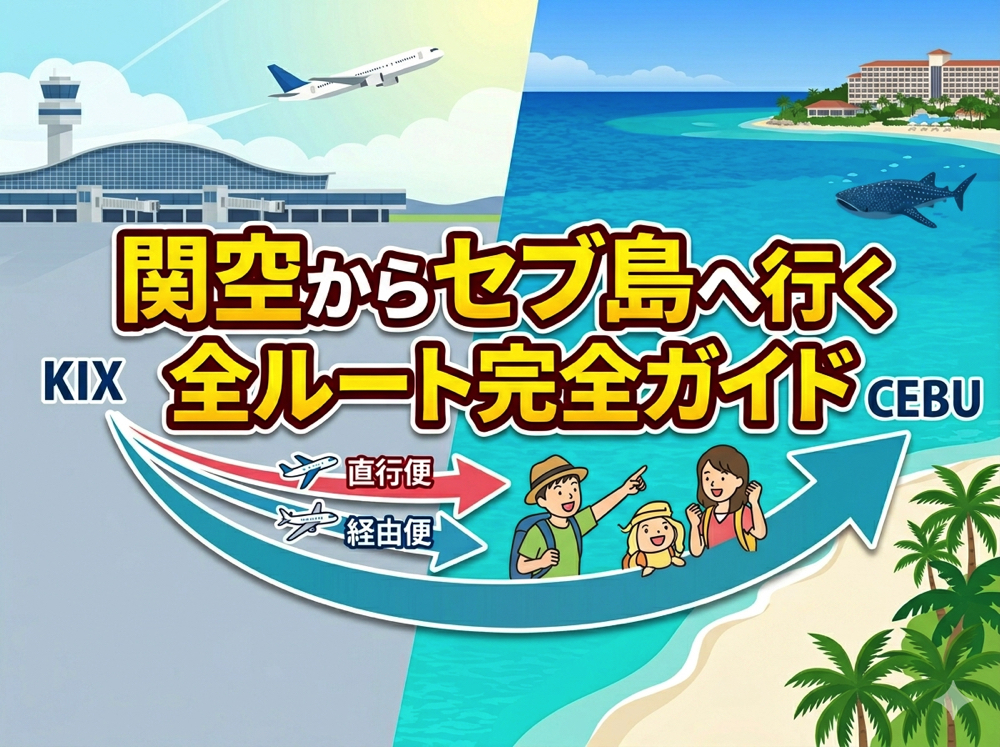 kix cebu｜ 関空からセブ島は何時間？直行便・経由便を徹底解説【2026年最新】