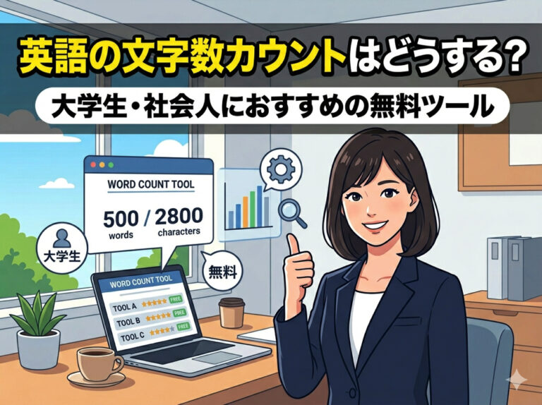 英語の文字数カウントはどうする？大学生・社会人におすすめの無料ツールを紹介 - blog