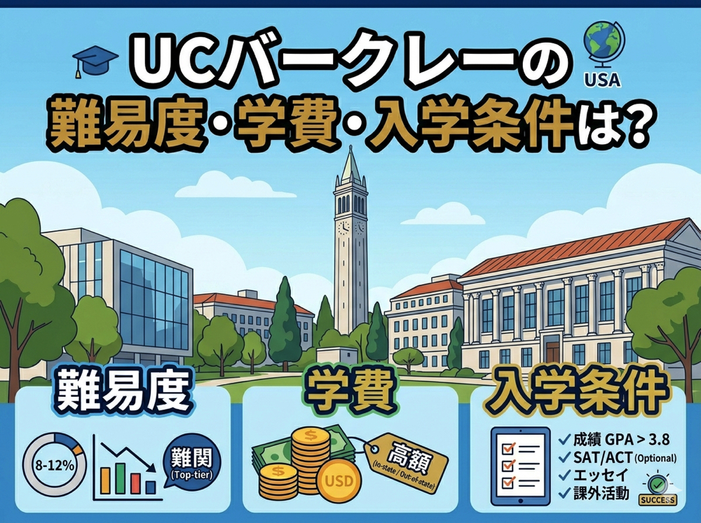 UC Berkeley| UCバークレーの難易度・学費・入学条件は?留学方法を徹底解説