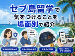 ceburyugaku｜ セブ島留学で気をつけることを場面別で紹介！後悔しないための注意点と準備を徹底解説