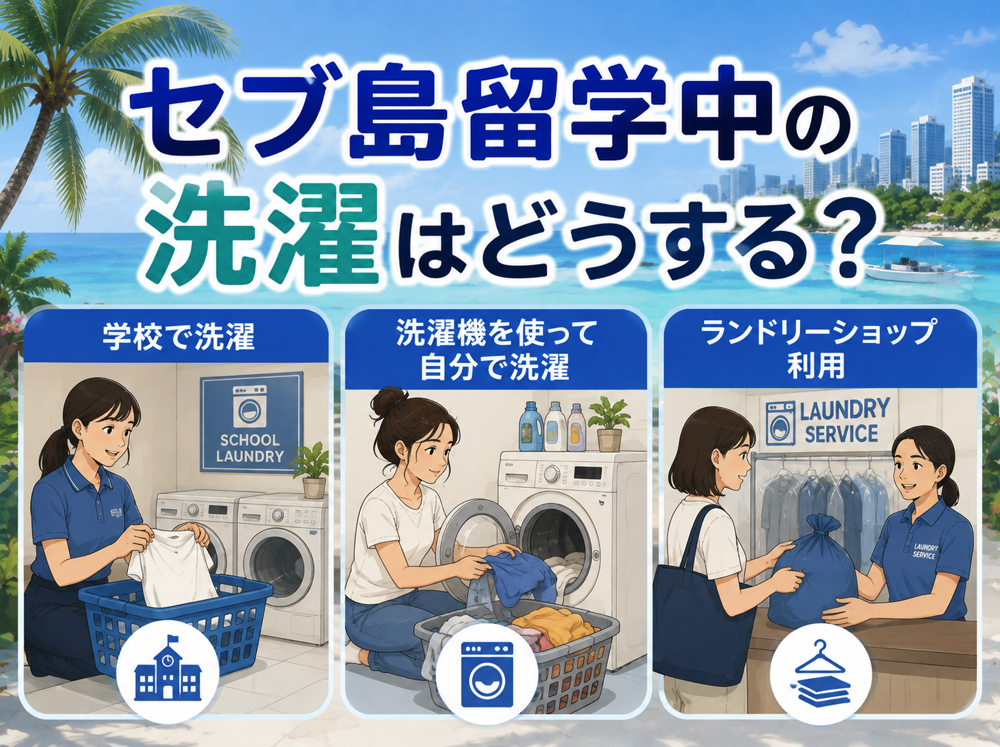 laundrycebu| セブ島留学中の洗濯はどうする?パターン別のやり方と失敗しないための注意点