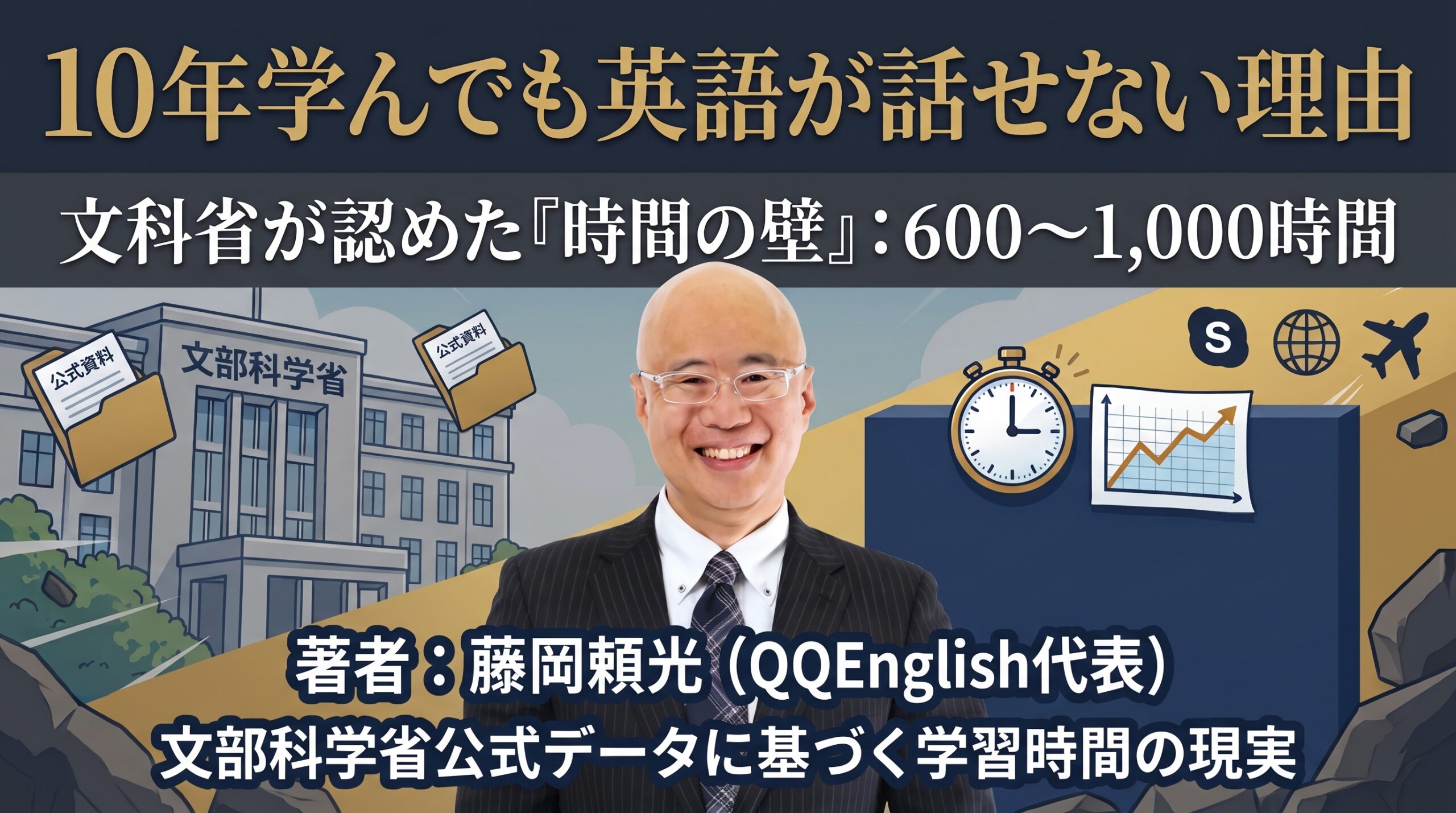 10年英語を学んでも話せない理由。文科省が認めた「600〜1,000時間」の壁