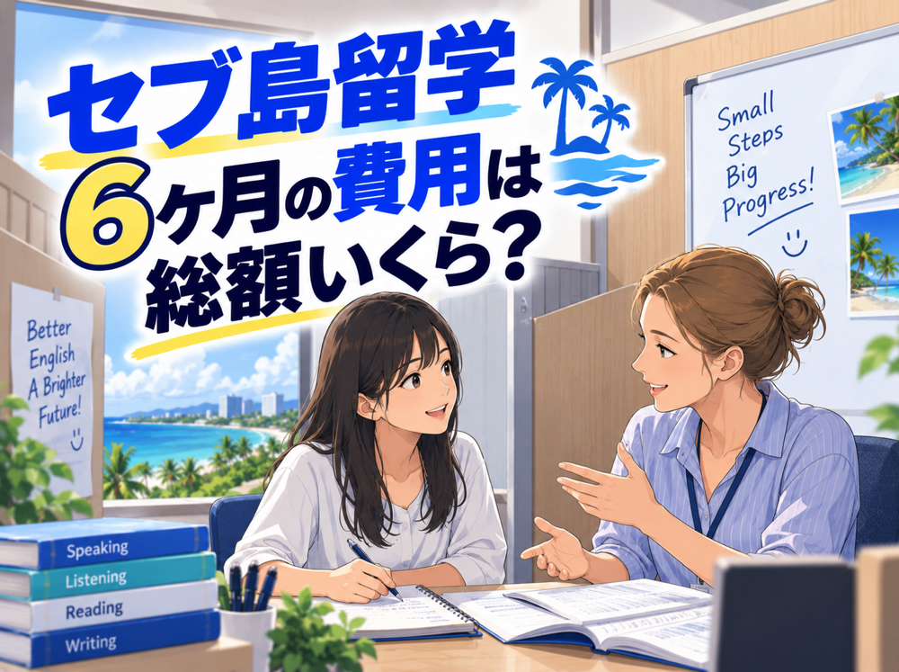 ceburyugaku 6｜ セブ島留学6ヶ月の費用は総額いくら？【190〜240万円が目安】