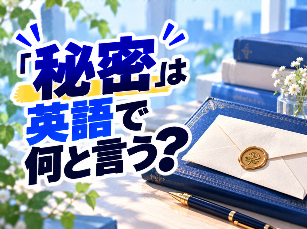 secret| 「秘密」は英語で何と言う?「secret」などの表現や使い分けを例文で紹介